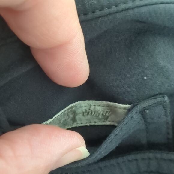 lululemon Womens Vintage RARE Black Wide Leg Low Rise Hiking Logo Sleek 31 - Picture 6 of 9